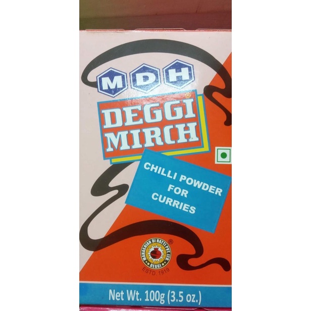 

=+=+=+] MDH Deggi Mirchi - Chilli Powder - Cabe bubuk untuk Kare
