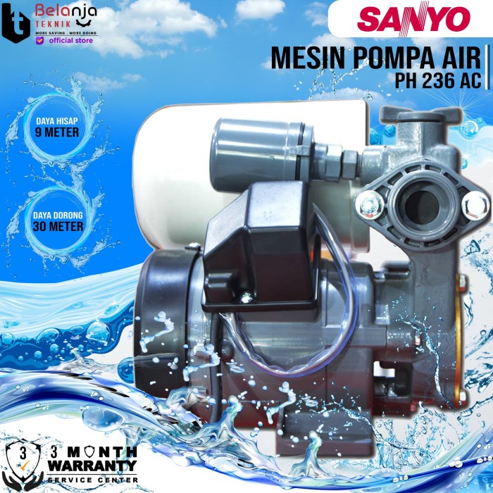 Pompa Air Sumur Dangkal Sanyo PH236AC - Sanlux