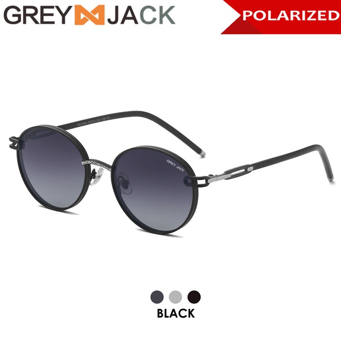 Greenwoods Kacamata Hitam Sunglasses Polarized Bulat Pria Modis 31940