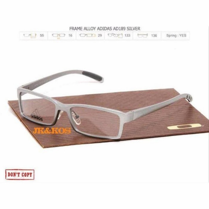 TERMURAH frame kacamata sport pria titanium adidas ad189 /KACAMATA HITAM/KACAMATA MINUS/KACAMATA