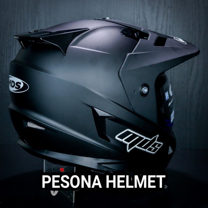 Helm Mds Super Pro/Supermoto Solid
