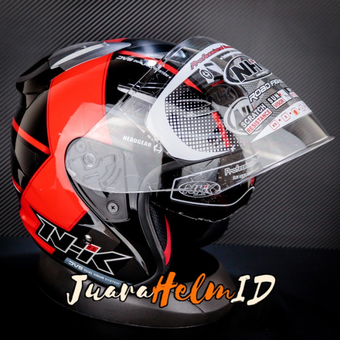 Nhk Helm R1 Napoleon / Black Red / Double Visor