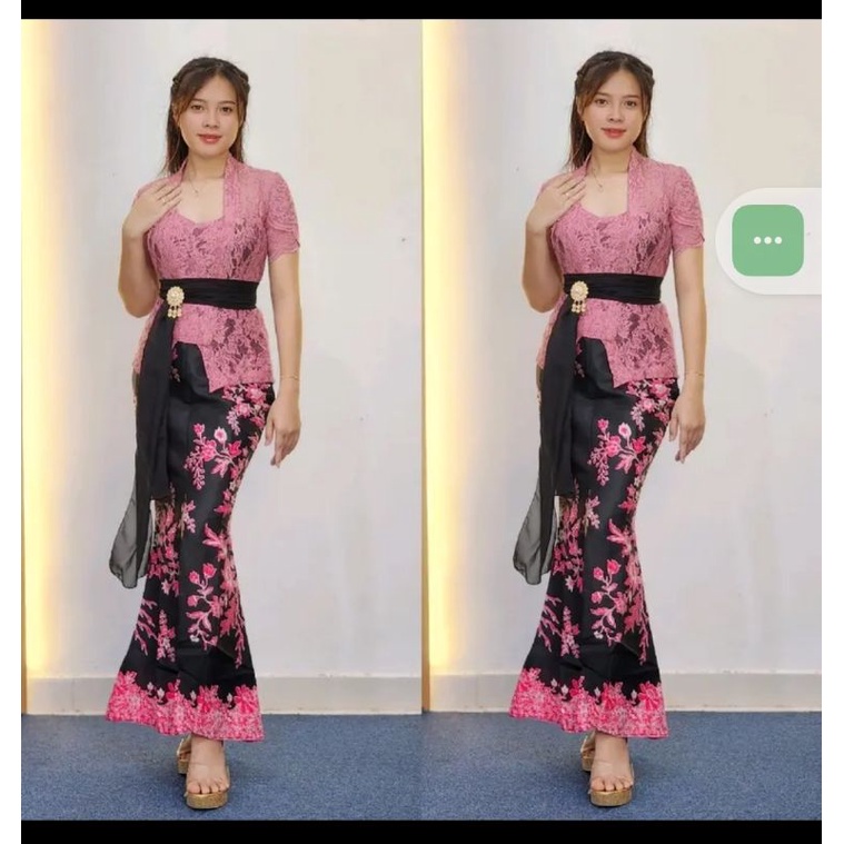 Rok Duyung Batik dan Obi Bawahan kebaya Bali modern