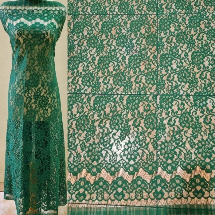 KAIN BROKAT SEMI PRANCIS 2,5 METER KEBAYA BRUKAT SEMI ITALY SEMI FRANC