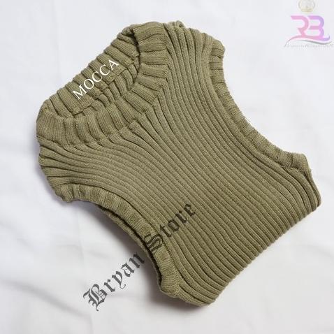Tanktop Rajut Knit / Atasan Singlet Wanita Korea / Tank top Polos