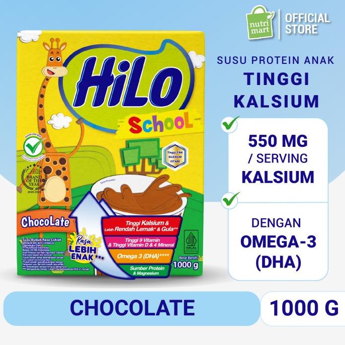 

Hilo School Chocolate 1000Gr - Susu Tinggi Kalsium Original