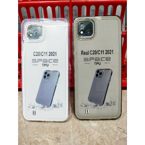 CASE BENING TRANSPARAN SPACE TPU HP REALME C20/C11 2021 /REALME C11 2020 SLICON BENING