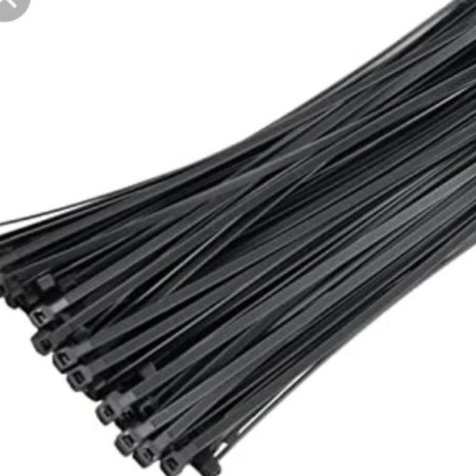 

{{{{}}] Kabel Ties 300 x 4,8mm / Kabel Tis 30cm Hitam KSS 100Pcs/Pack