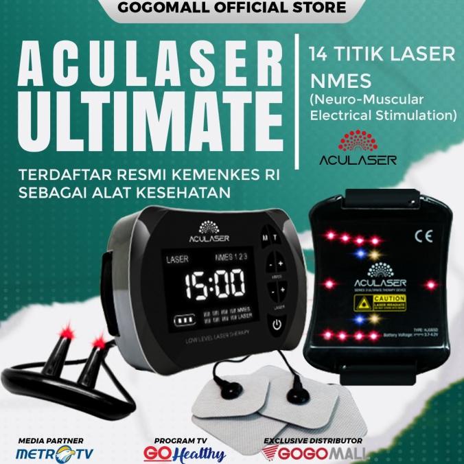 ACULASER ULTIMATE 14 TITIK LASER 3 WARNA + NMES UNTUK PEMULIHAN STROKE