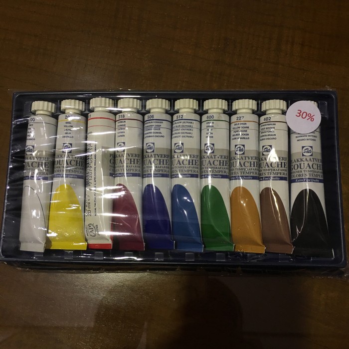 

*Spesial* Talens Extra Fine Quality Gouache 10 Tubes X 20 Ml Bestseller Paint