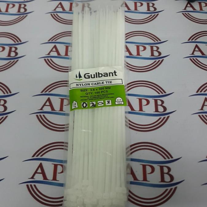 

~~~~~] Gulbant - kabel ties 3,6 x 300mm / 100 pcs Putih