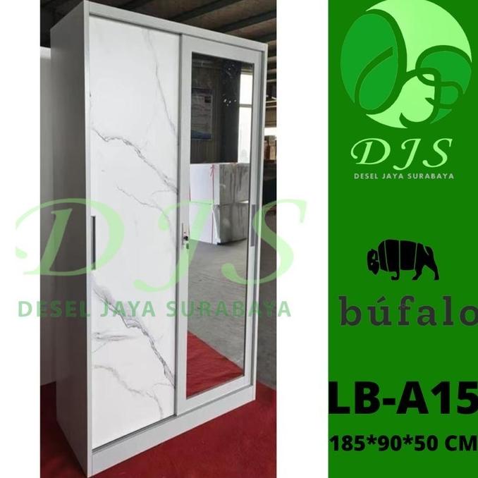 ~~~~~] Lemari Baju Besi Sliding LB-A15 - Lemari Besi Kaca - Lemari Pakaian