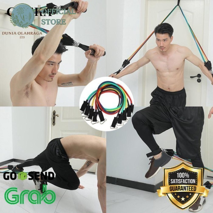 11 Set Alat Fitness Dan Gym Dirumah Set Tali Olahraga Pintu Serbaguna