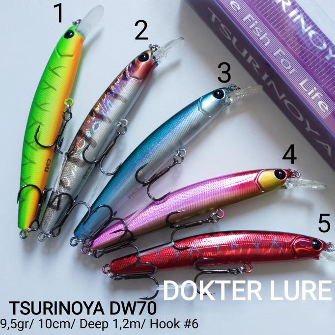 +++++] LURE TSURINOYA DW70 Umpan Minnow Casting