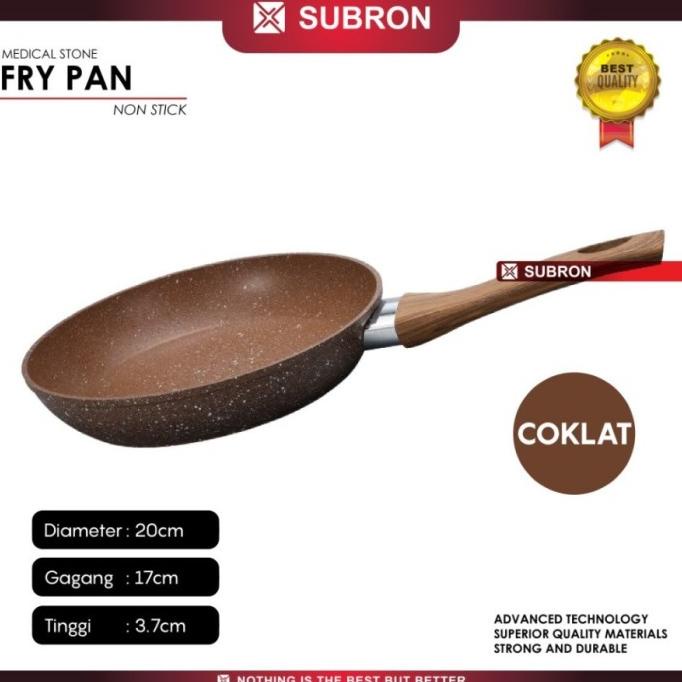 #@#@#@#@] SUBRON FRYING PAN MEDICAL STONE Non-Stick Kompor Induksi Anti Lengket