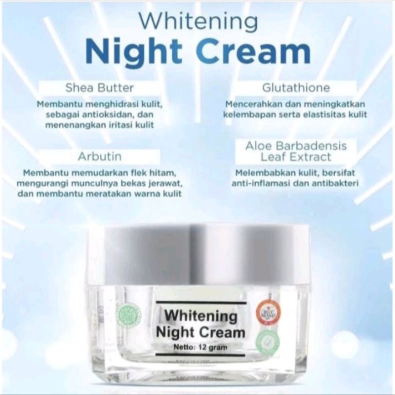 MS GLOW NIGHT CREAM WHITENING NIGHT CREAM MS GLOW