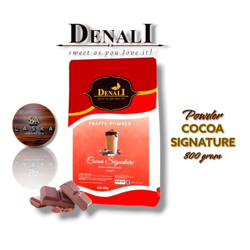 

Cocoa Signature Powder Merk Denali - 800 grm - Bubuk minuman Rasa coklat