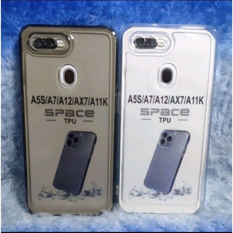 SOFTCASE BENING CASING OPPO/A5S A7/ A12/F9 SILIKON CASING CASE CLEAR BENING TRANSPARAN SPACE PROTECT