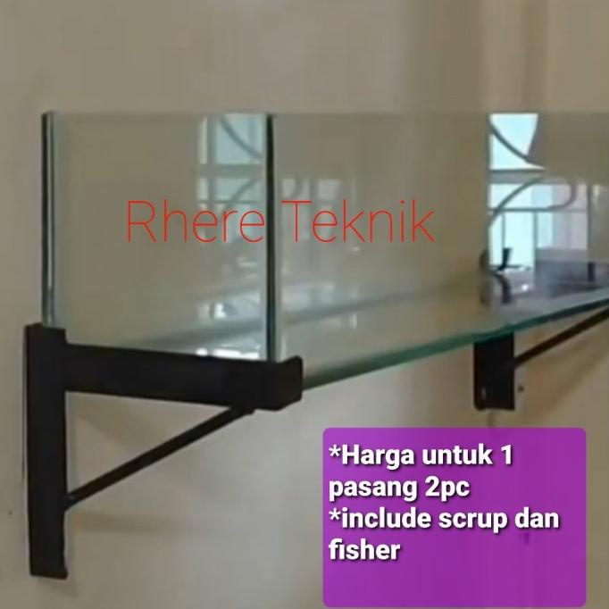 SALE rak besi siku aquarium tempel dinding TERMURAH