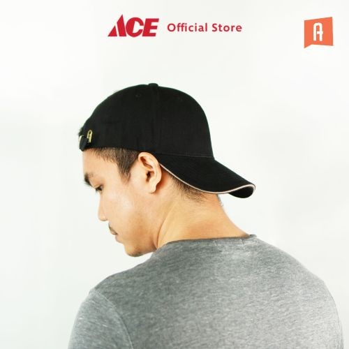 Topi ACE - Ataru Topi Baseball - Hitam(L5S5) Topi Jaring Topi Pria Baseball Topi Distro Pria Origina
