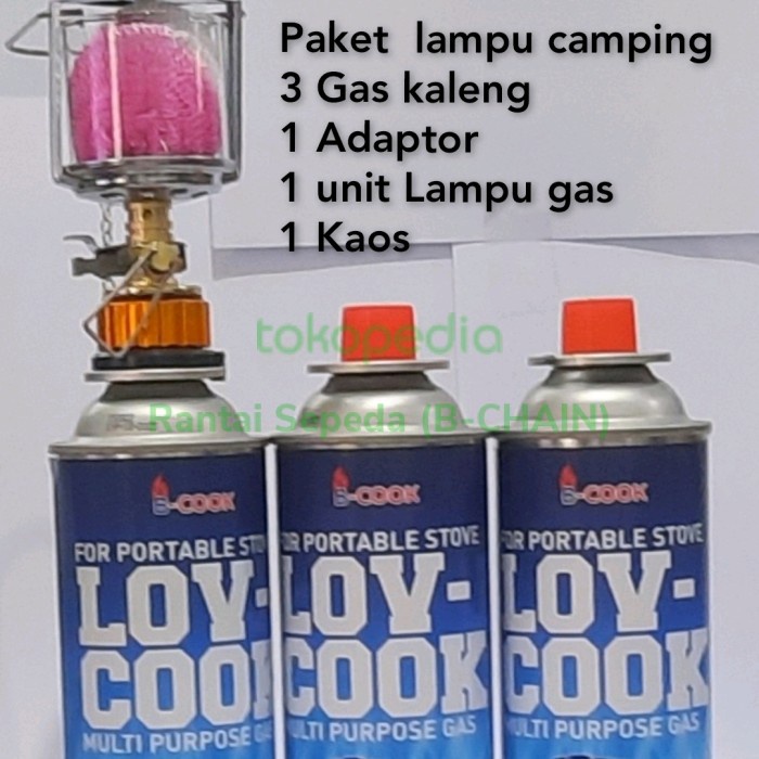 Bestseller Paket Lampu Camping Gas Ultralight Petromak Gas Limited