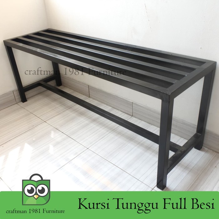 KURSI TUNGGU FULL BESI KURSI TAMAN KURSI TUNGGU PANJANG