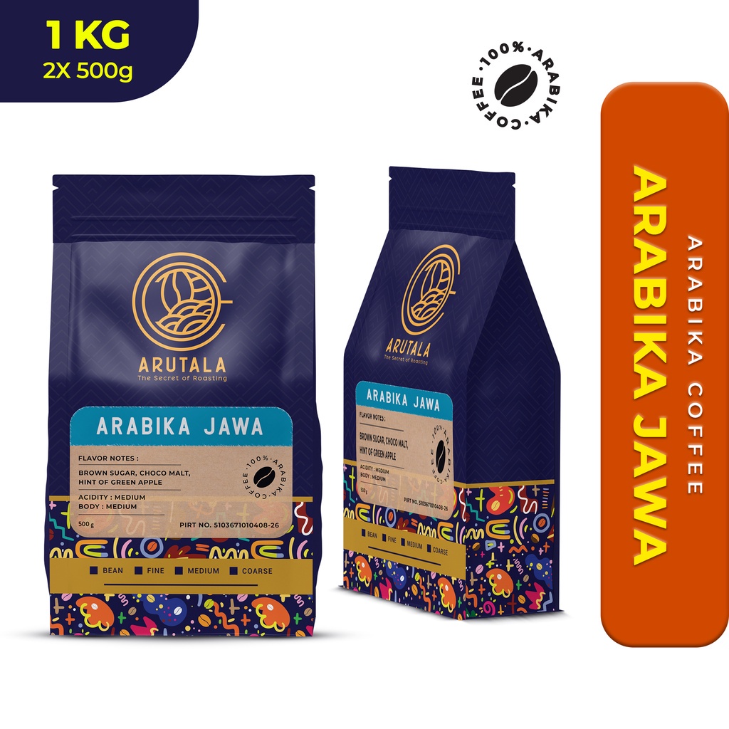 

ARUTALA Kopi Jawa Arabika Java Arabica Coffee 1KG