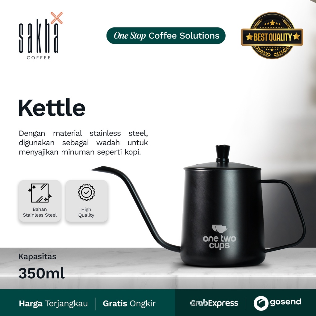 

Teko Kopi V60 Coffee Kettle Leher Angsa Ketel Stainless Steel Hitam Coffe Bean