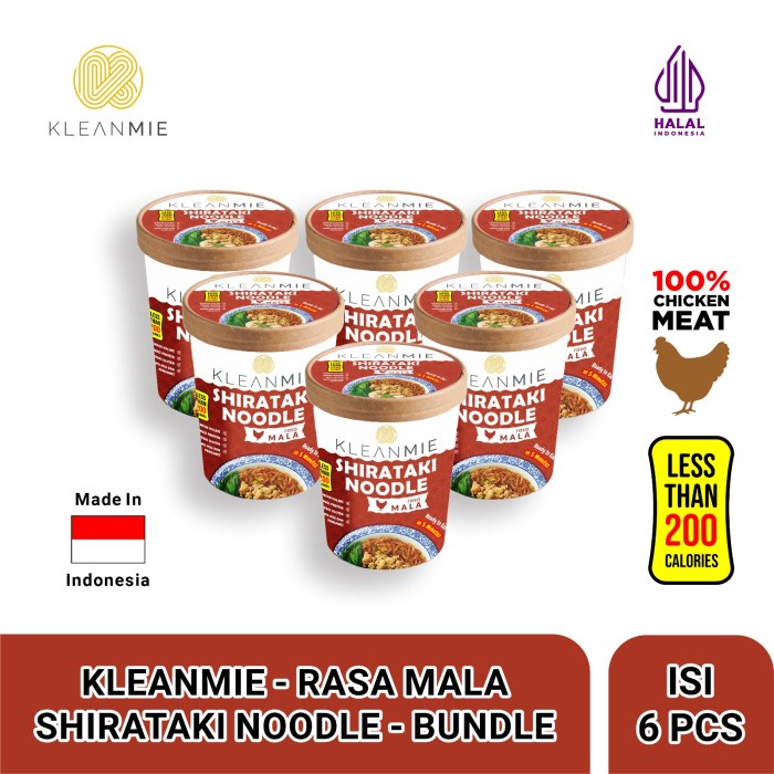 

Denimb 6 Pcs Kleanmie Rasa Mala Frozen Shirataki Noodle