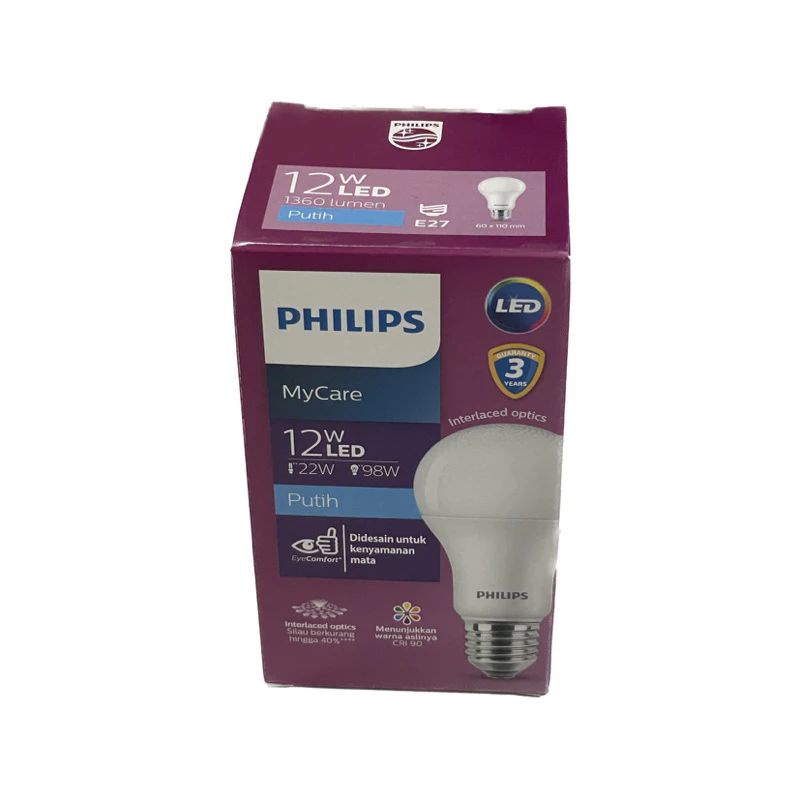 PHILIPS Lampu LED MyCare 12W Putih Bohlam LED Bulb My Care 12 Watt CDL / MYCARE PHILIPS / PHILIPS MY