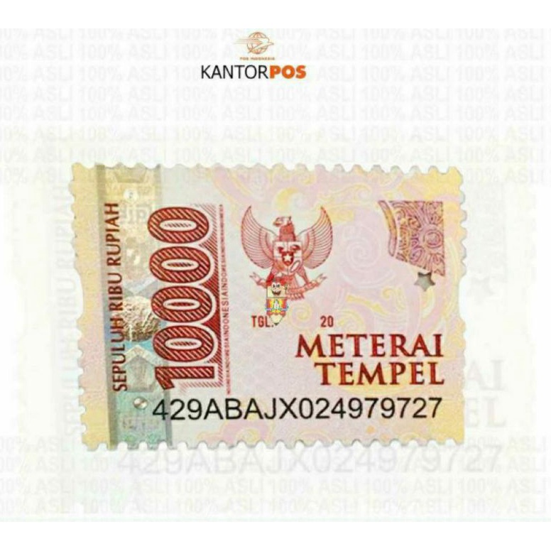 

Terbaru materai pos indonesia 10000