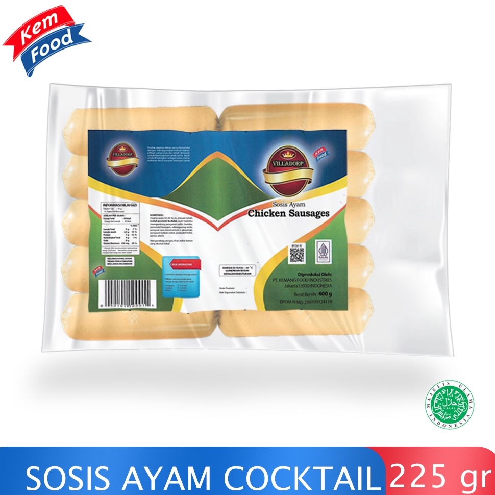 

GMRJ6413 Villadorp Sosis Ayam Cocktail Premium - 225 gr