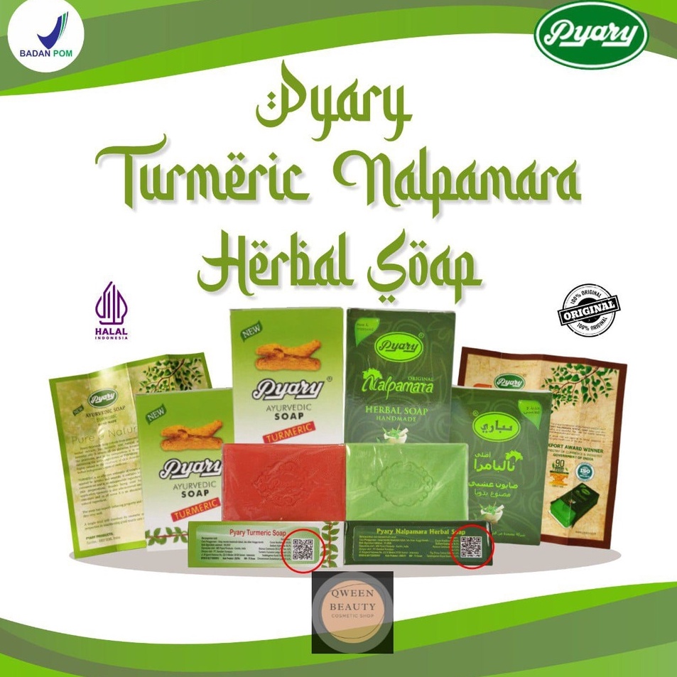 ZCMF8793  [BPOM] Sabun Arab - Pyary Turmeric / Pyary Nalpamara | Beaty Cream Turmeric
