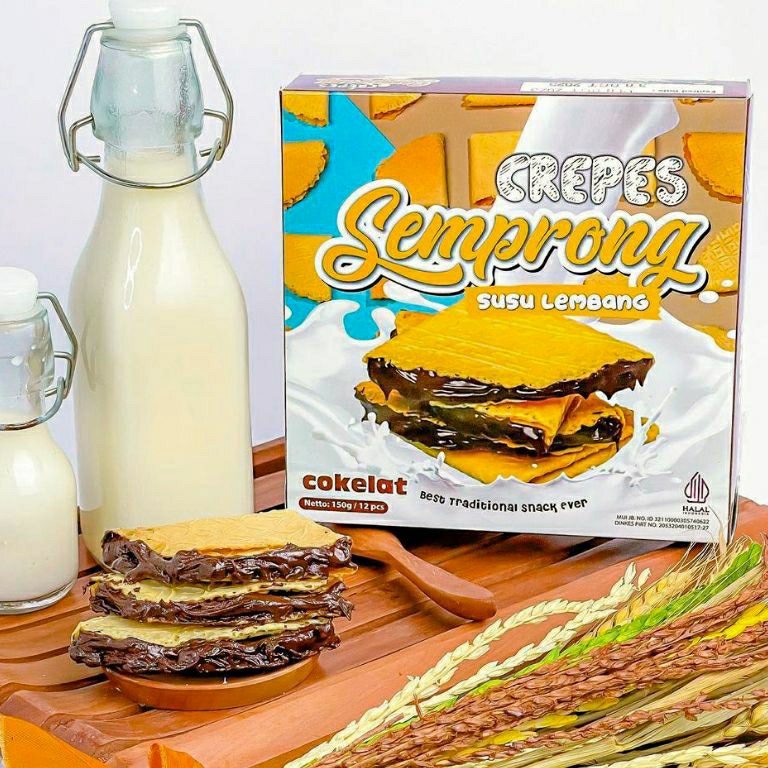 

7.7 HARGA GROSIR Semprong Susu Lembang | Isi 12 | 165 gram | Crepes Bandung