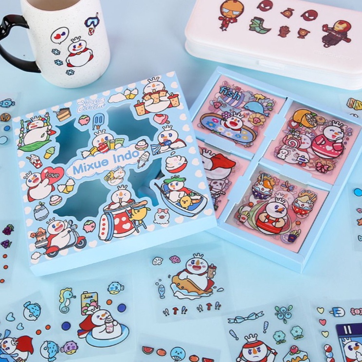 

QMFQ6129 STICKER MIXUE VIRAL TERBARU ISI 100pcs - Sticker mixue terbaru ready stock termurah