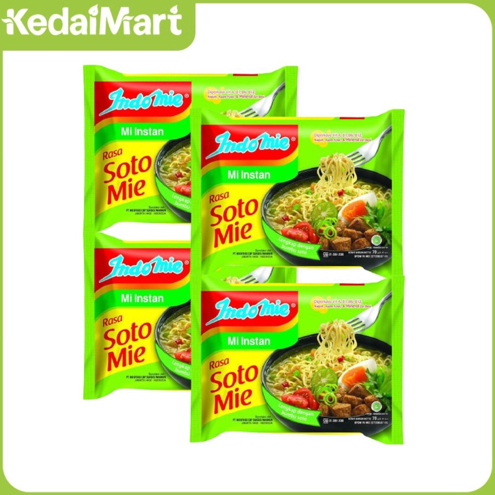 

MSMV9370 Paket Bundling Indomie Mie Instant Rasa Soto Pcs Isi 4