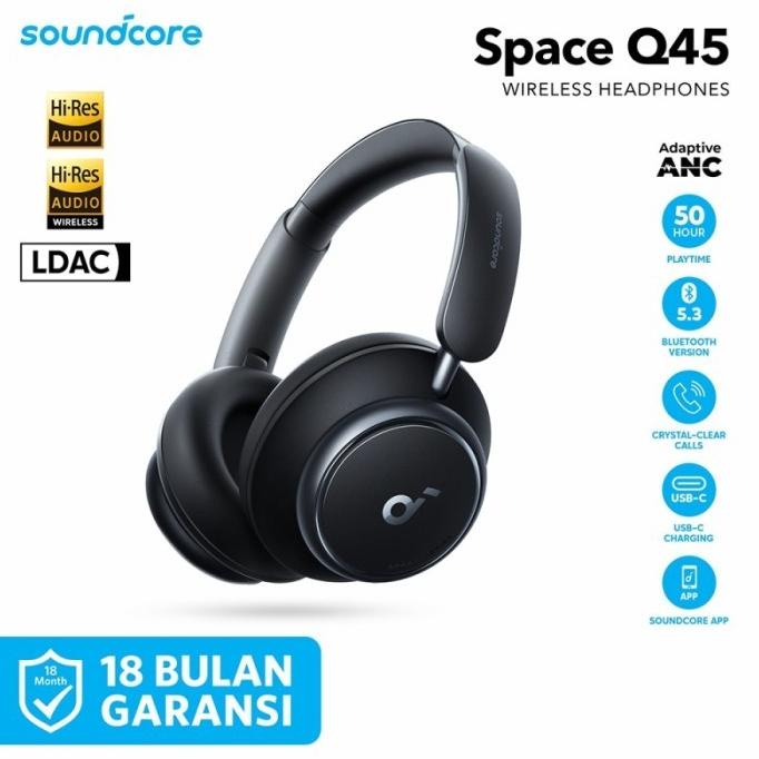 Headphone Bluetooth Anker Soundcore Space Q45 -A3040 Newstylestore
