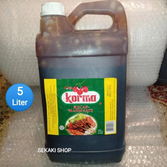 

Kecap Manis SATE Cap KORMA Jerigen 5 Liter