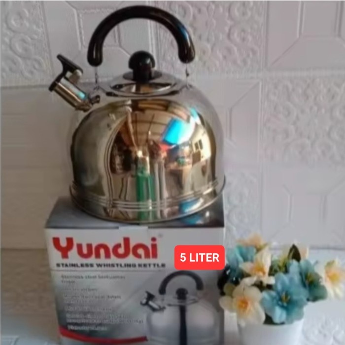 Teko Bunyi Stainless 5 Liter/Teko Siul Stainless 5 Liter Bahan Tebal