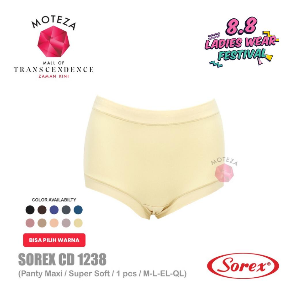 Terbaik Bisa Pilih Warna Sorex Celana Dalam Wanita - Cd 1238 - Maxi Panty Super Soft - M L Xl Xxl