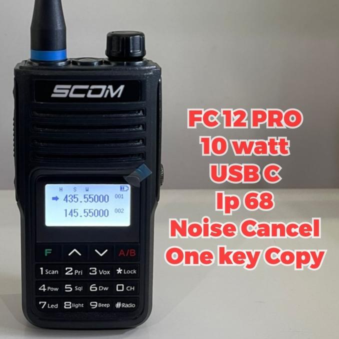 Ht Scom FC12 Pro 10 watt IP68 USB C charging handy talky handy talkie