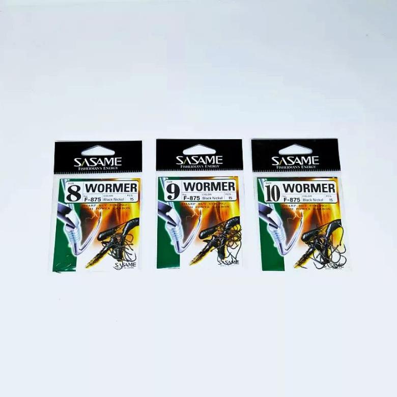 Terbaru Mata Kail Sasame Wormer Black Nickel