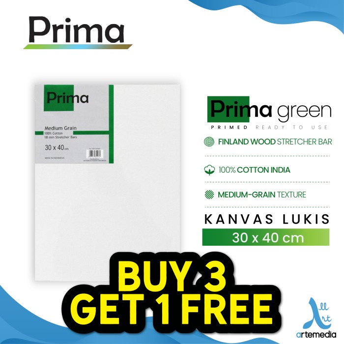 

Kanvas Lukis Prima Green 30X40Cm Cotton Canvas