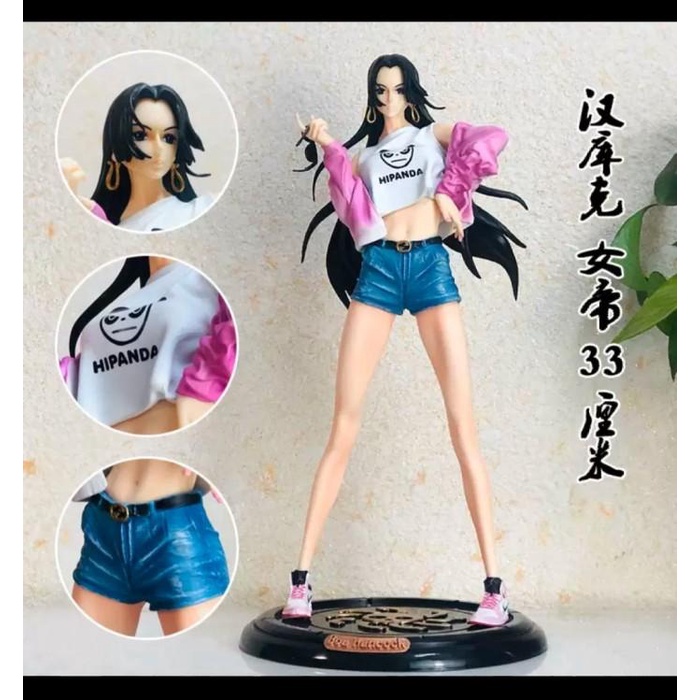 [[[ PROMO ]]] Action Figure Sexy Anime One Piece Gk Street Boa Hancock Pink