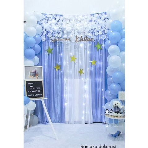 Belanja Nyaman Paket Dekorasi Aqiqah ,syukuran khitan/7 bulanan/ulang tahun/happy birthday