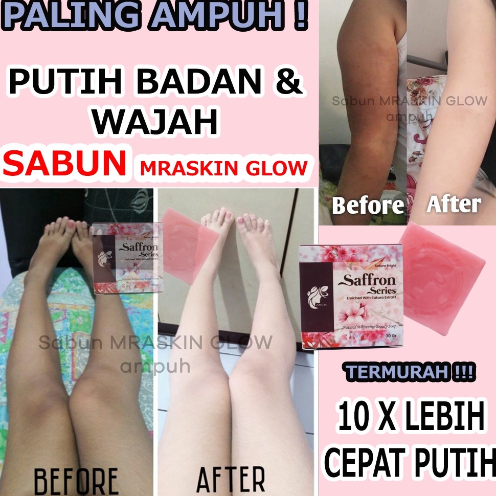 YVHV8439  [TERAMPUH] SABUN PEMUTIH BADAN WAJAH AMPUH | SABUN SAFFRON PEMUTIH WAJAH AMPUH | KULIT PUT