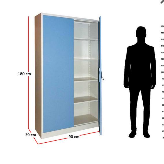 

hanya disini] Krisbow Lemari Arsip Kantor 4 Pintu - Biru