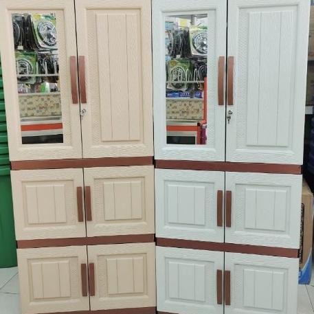 ((((()paling dicari] Lemari Plastik Pakaian/Lemari Gantungan Jumbo Kaca