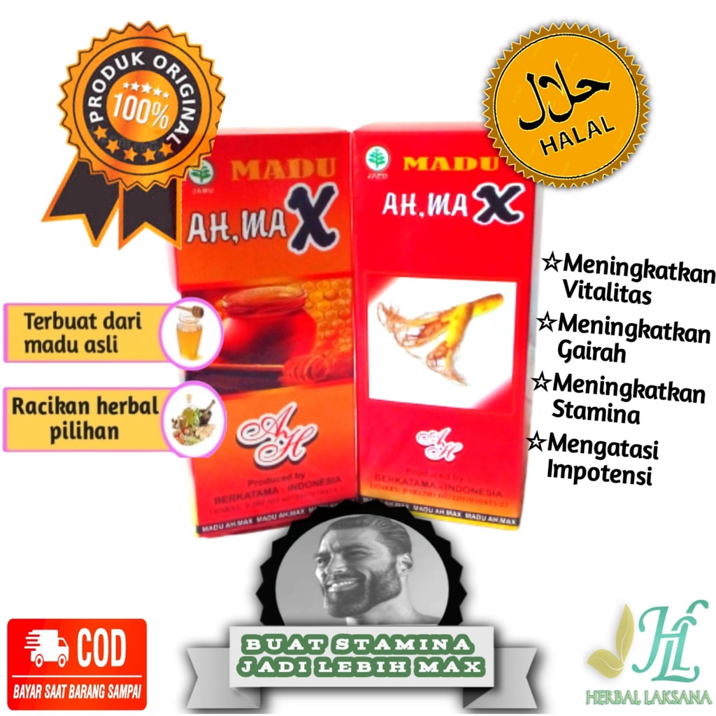 Madu Ah Max Original Madu Herbal Khusus Pri@ Dewas@