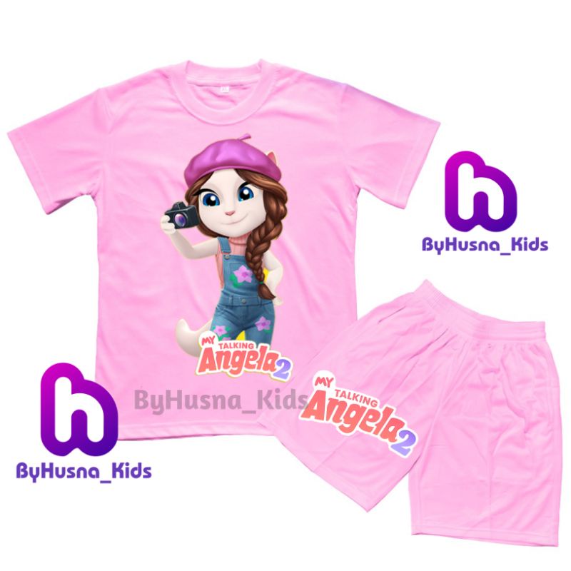 SETELAN MY TALKING ANGELA  BAJU ANAK KAOS ANAK TALKING TOM HEROES TALKING TOM AND FRIENDS ATASAN ANA